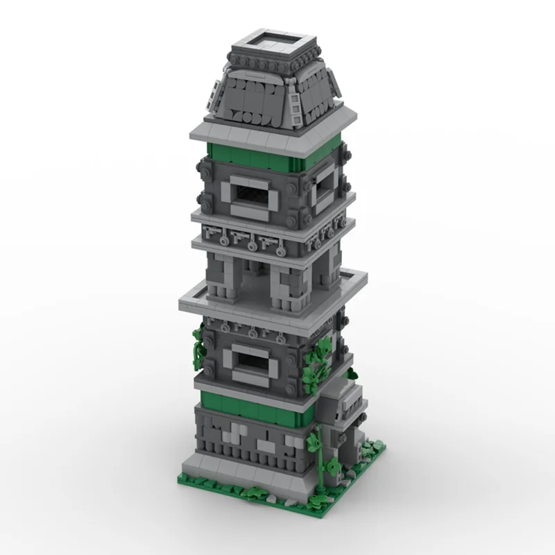 Medieval Castle Model Moc Building Blocks  Age of Empires - Guard Tower Model Technology Bricks DIY Assembly Holiday Toys Gift