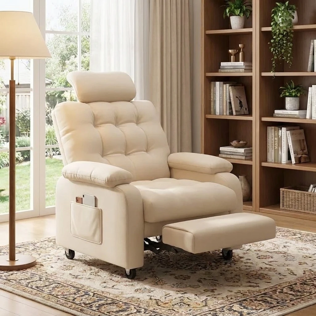 Ergonomic Modern Reclining Gaming Chair Lazy Comfortable Computer Armchair for Home Office Bedroom Game E-sport