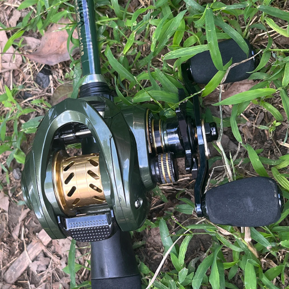 HEWEIU Fishing Reel WK1000 Baitcasting Reel Max Drag 8kg Gear Ratio 7.2:1 Fishing Reel Goods Accessorie