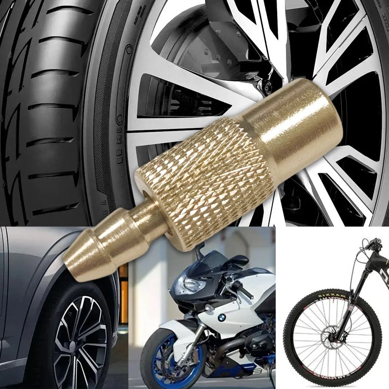 

1 X Car Tire Inflator Valve Connector Clamp Joint Connector Adapter Car 3.9mm Brass Tire Valve Joint Inflator Pump Valve Brass