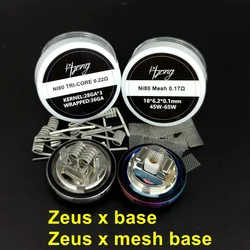 Hong Zeus X Series akcesoria Zeus X Mesh szkło 4.5ml Origanic bawełniany bez fiszbin ORings narzędzia nożycowe