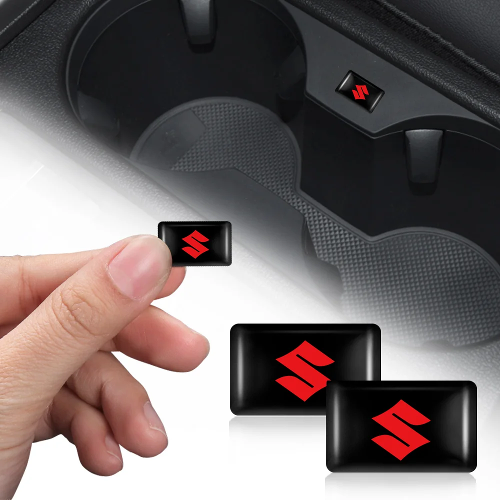 10 Uds. Adhesivos de epoxi para interior de coche, emblema de audio, volante, para Suzuki Grand Swift Jimny Vitara Baleno SX4 Kaiser Baleno