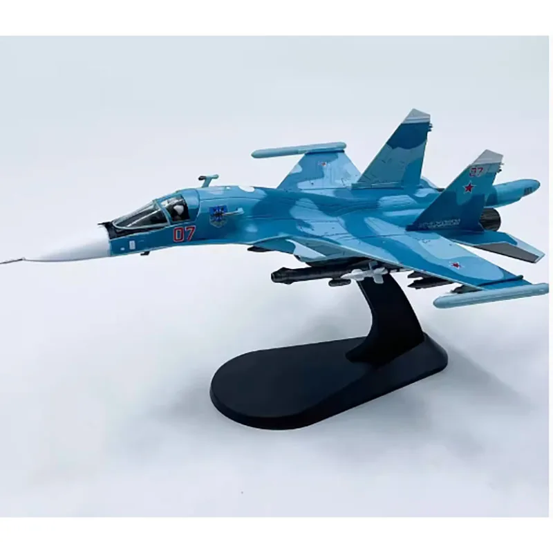 سبيكة نموذج مقاتل عسكري ، طائرة طيران للأولاد ، دييكاست 1: محاكاة طائرة روسية متناسبة Su34 ، SU34