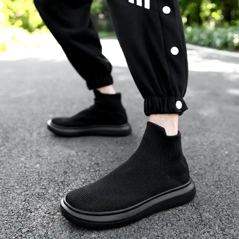 MWY Winter Warm Shoes Ankle Socks Sneakers Men's casual shoes zapatillas hombre Comfortable Sports Shoes MensTrainers Plus size