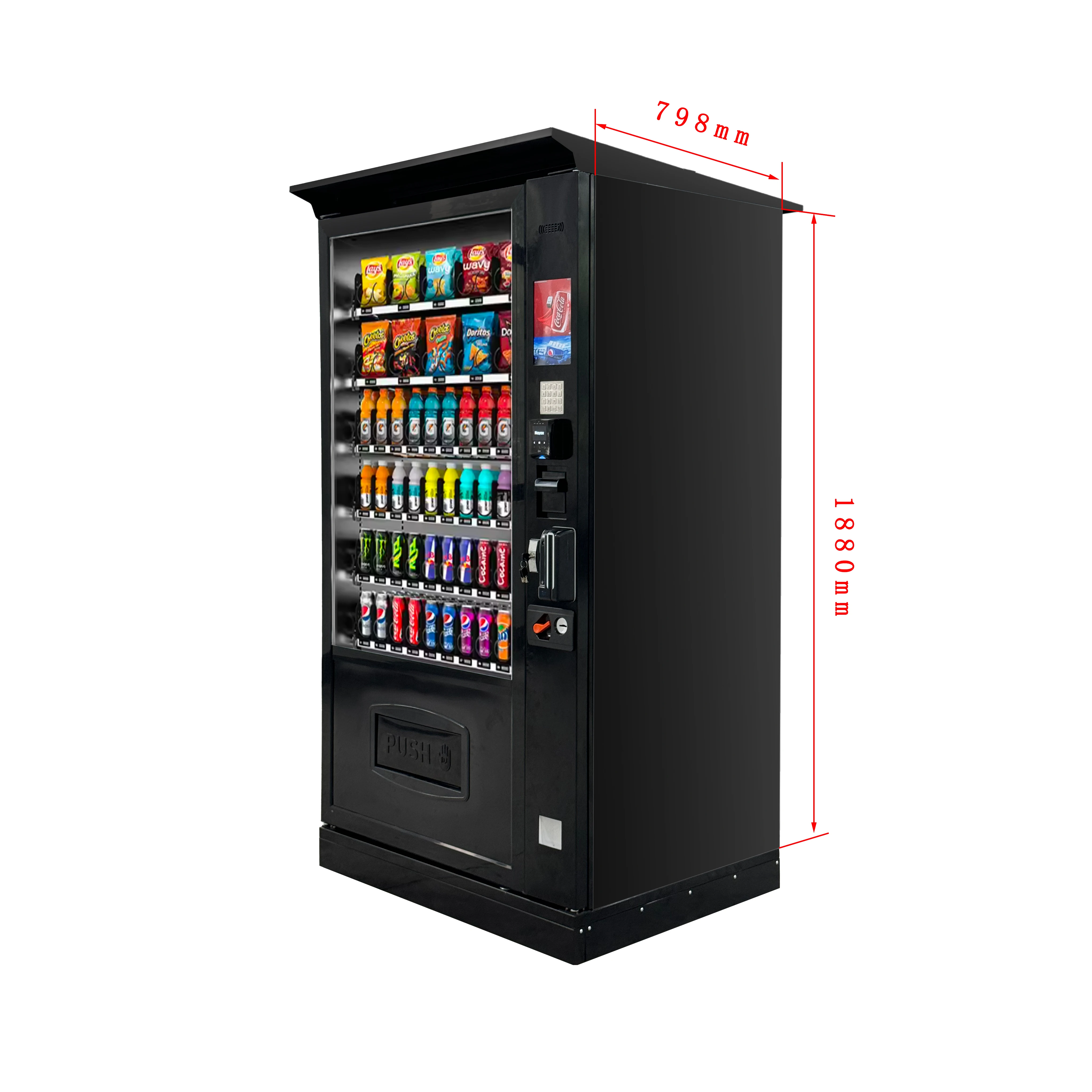 Space Saving Smart Vending Machine Snackautomaten Fur Deutschland Combo Snack Drink Business Grade Easy Maintenance