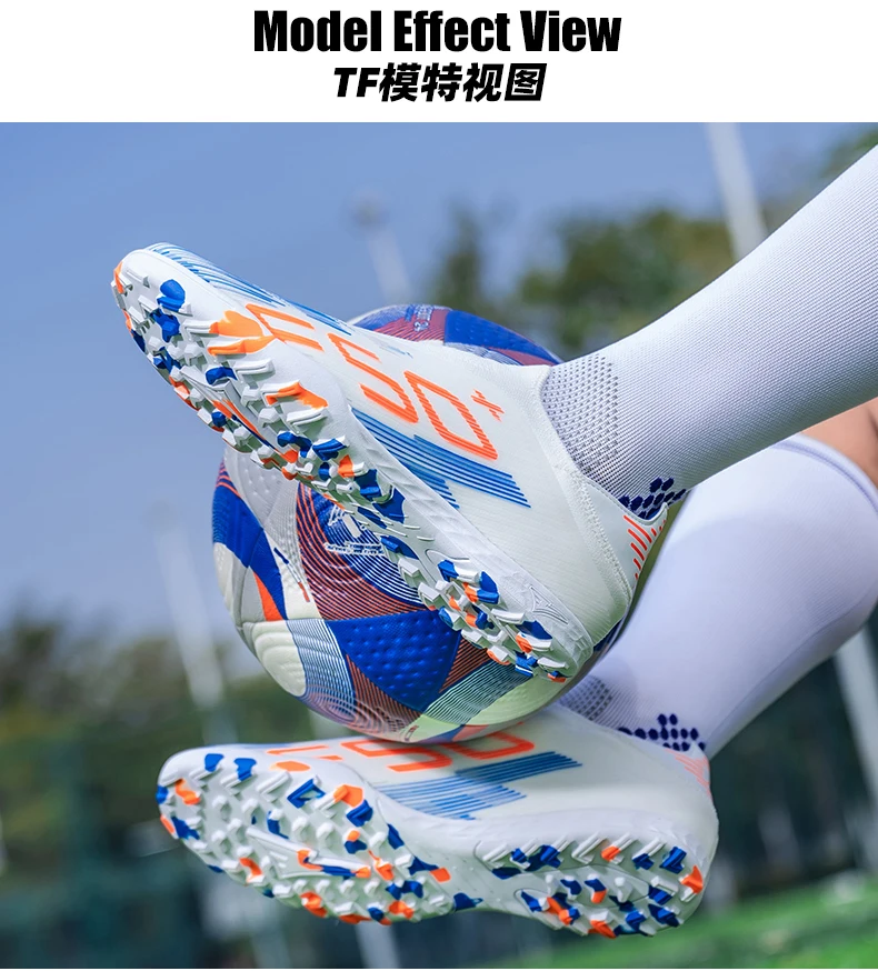 Neue Herren-Fußballschuhe für Rasen, Ultraleicht, Sportlich, Bequem, Indoor-Stollen, Rutschfest, FG, Turf, Futsal, Erwachsene, Rutschfeste Fußballstiefel – Detail 20