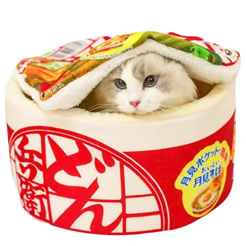 Instant-nudeln Hund Große Haus Katze Condo Herbst Winter Warm Hund Katze Nest Bett Sofa Kissen Lustige Udon Nudel Hause pet Produkte