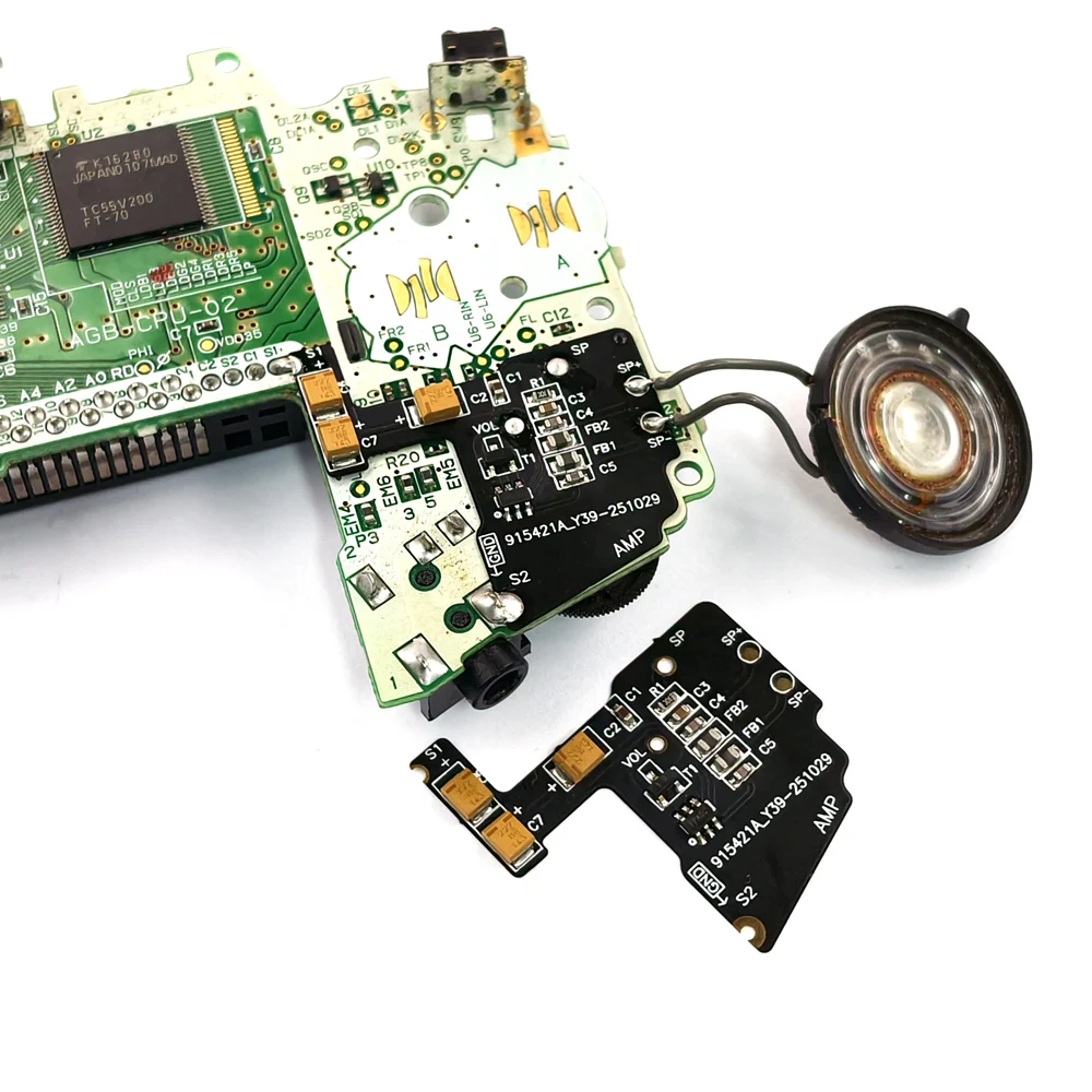 Black Volume Amplifier Audio Cable Replacement Volume Audio Functional Cable Digital Volume Board For Game Boy Advance