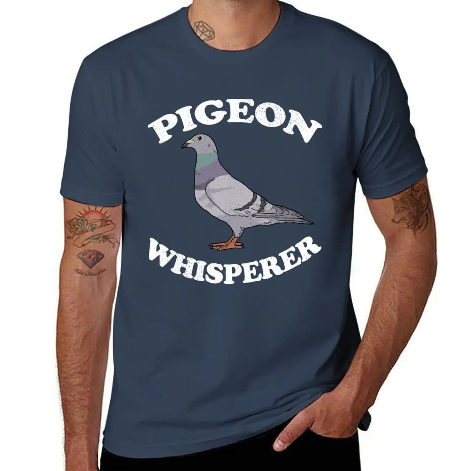 

Pigeon Gifts Pigeon Breeding Pigeon Racing Whisperer T-Shirt man t shirt luxury cotton t shirt man T-Shirt
