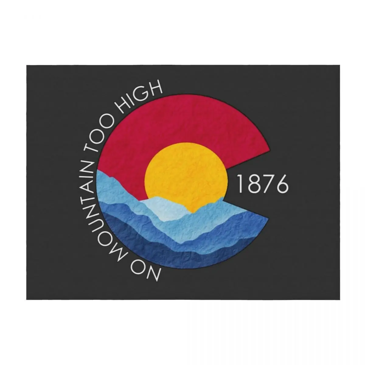 

No Mountain Too High - Colorado Throw Blanket Luxury Brand Luxury Throw warm winter manga Blankets