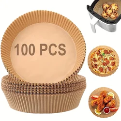 20/50/100pcs Air Fryer Disposable Paper Non-Stick Airfryer Baking Papers Round Air-Fryer Paper Liners Paper Kitchen Accessories