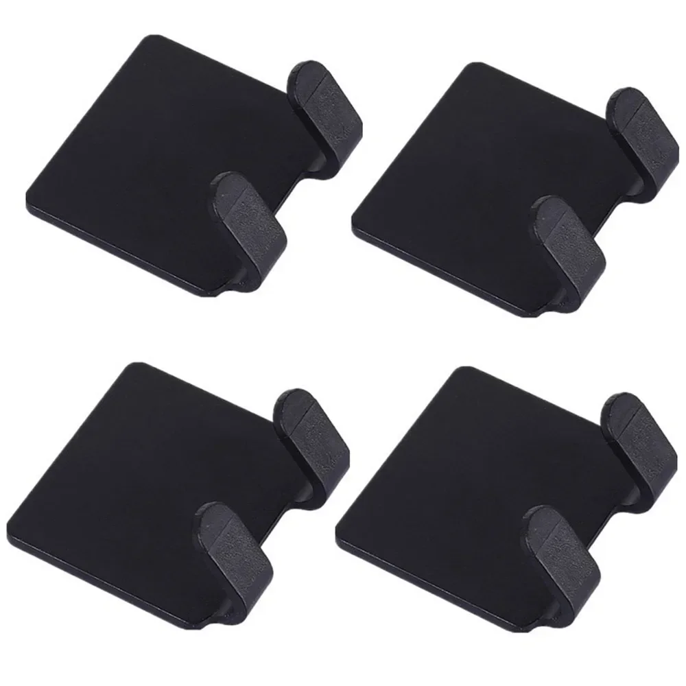 2/4PCS Adhesive Razor Holder Wall Mounted Bathroom For Shower Hook Rack Gillette Shaver Shaving Holder Black Plastic Hook