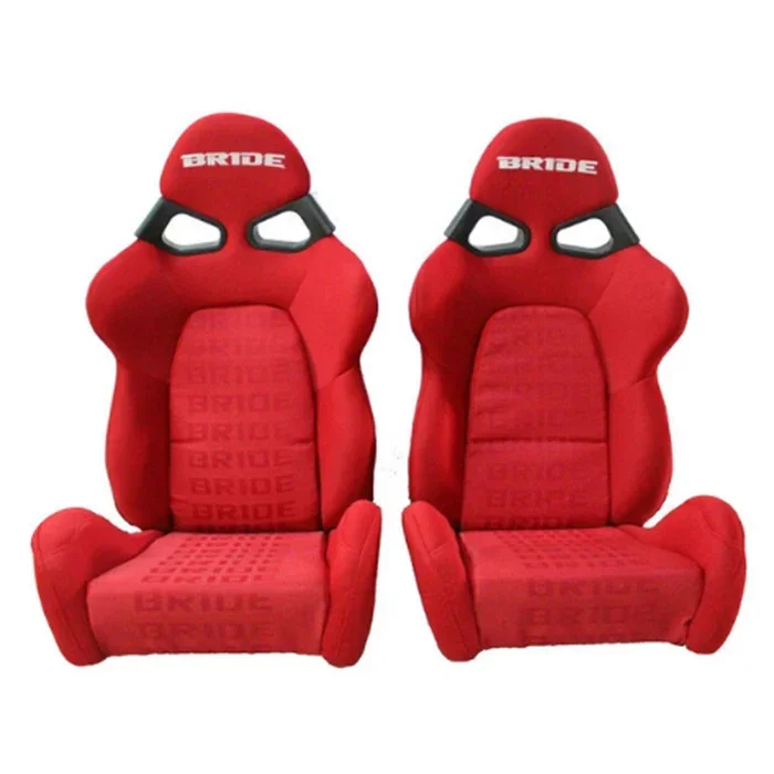 

Sport Racing Car Seat Red Black FABRIC MATERIAL Auto Sports Racing Seats