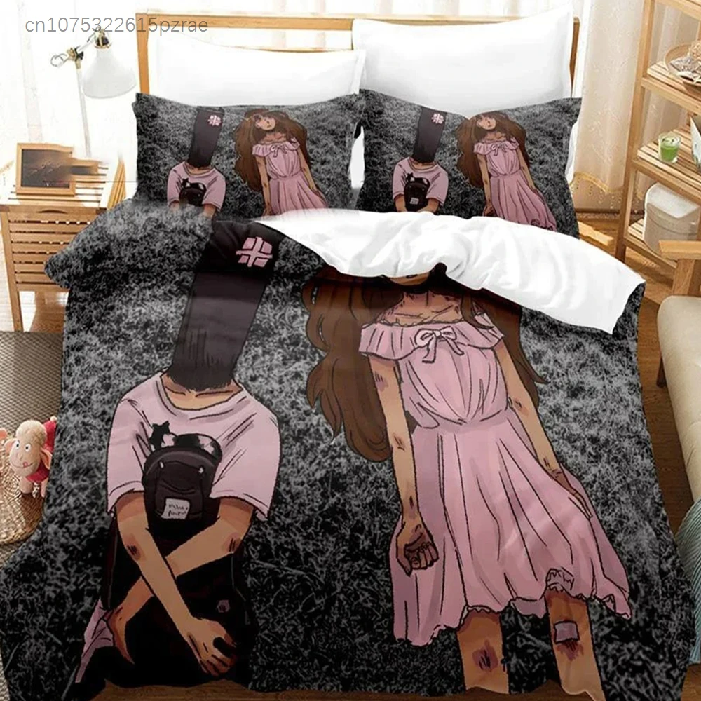 Goodnight Punpun Oyasumi Bedding Set 3D Printed Suitable For Bedroom Duvet Cover Set With Pillowcases Kids Home Textile