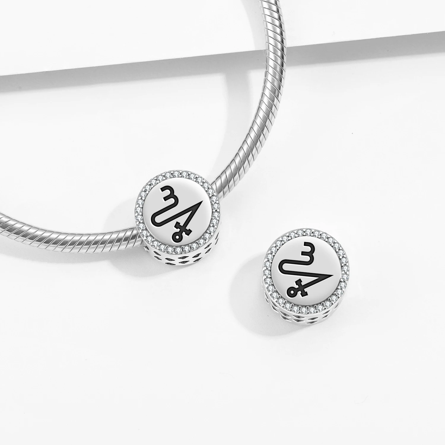 

Символы ангелов MIHAEL, подвеска из стерлингового серебра 925 пробы, браслет своими руками, ювелирное украшение, подарок