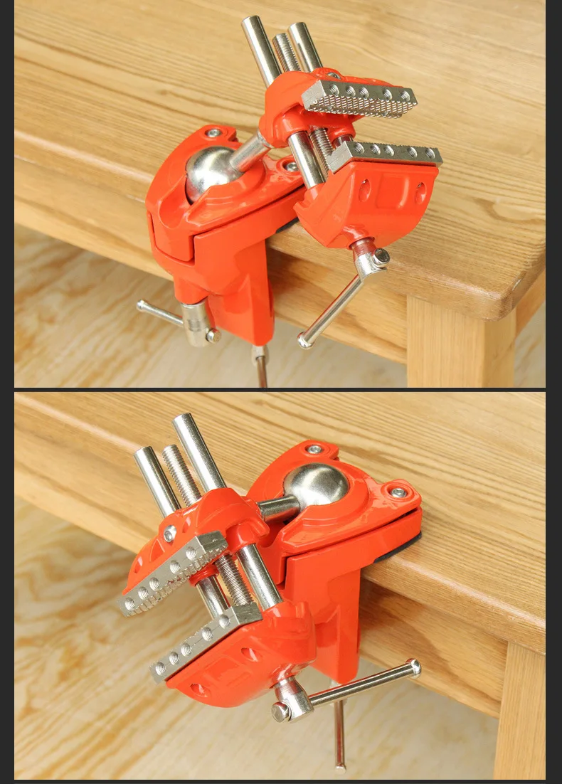 Imagem -05 - Manual Universal Vise Gira 360 Graus de Rotação Unidades Universais Braçadeira Vice Swivel Table Bench Heavy Duty Tabletop 70 mm