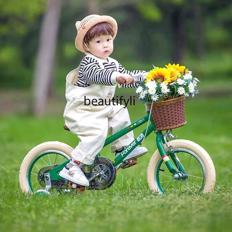 Children's bicycle 3-6 year old baby, little boy 14-16 inch children's bicycle for toddlers