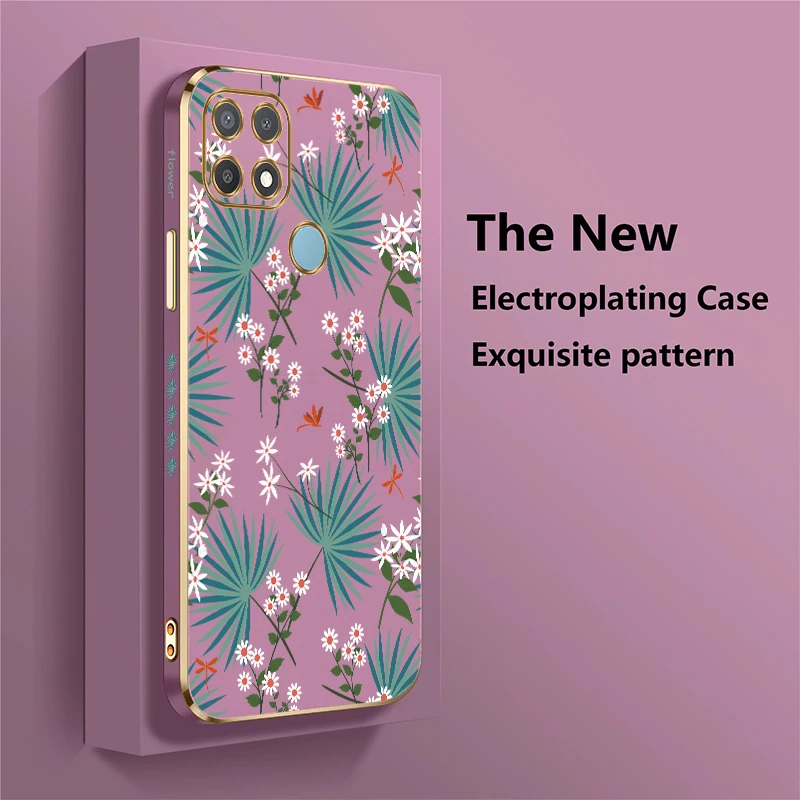 ل انفينيكس الذكية 10 زهرة يترك نمط جراب هاتف ل انفينيكس الذكية 6 HD 5 برو 10 8 7 غطاء سيليكون تصفيح للصدمات #3