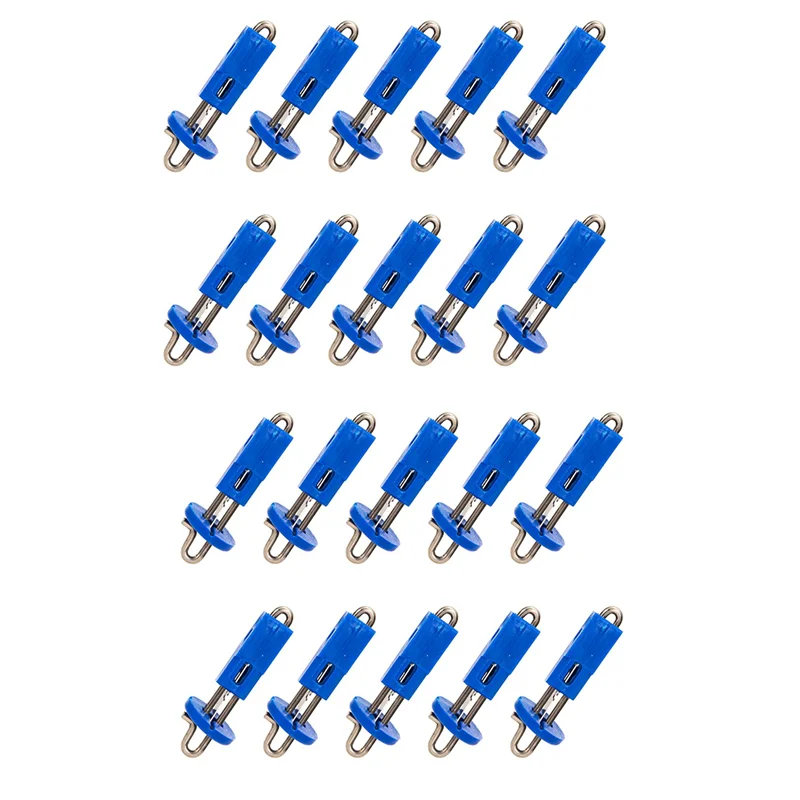 

20 шт., зажимы для морской рыбалки, всплеск, одиночный крючок, зажимы для приманки, зажим для приманки, ударный крючок, зажим для освобождения крючка, аксессуары для рыбалки на приманку-AT20