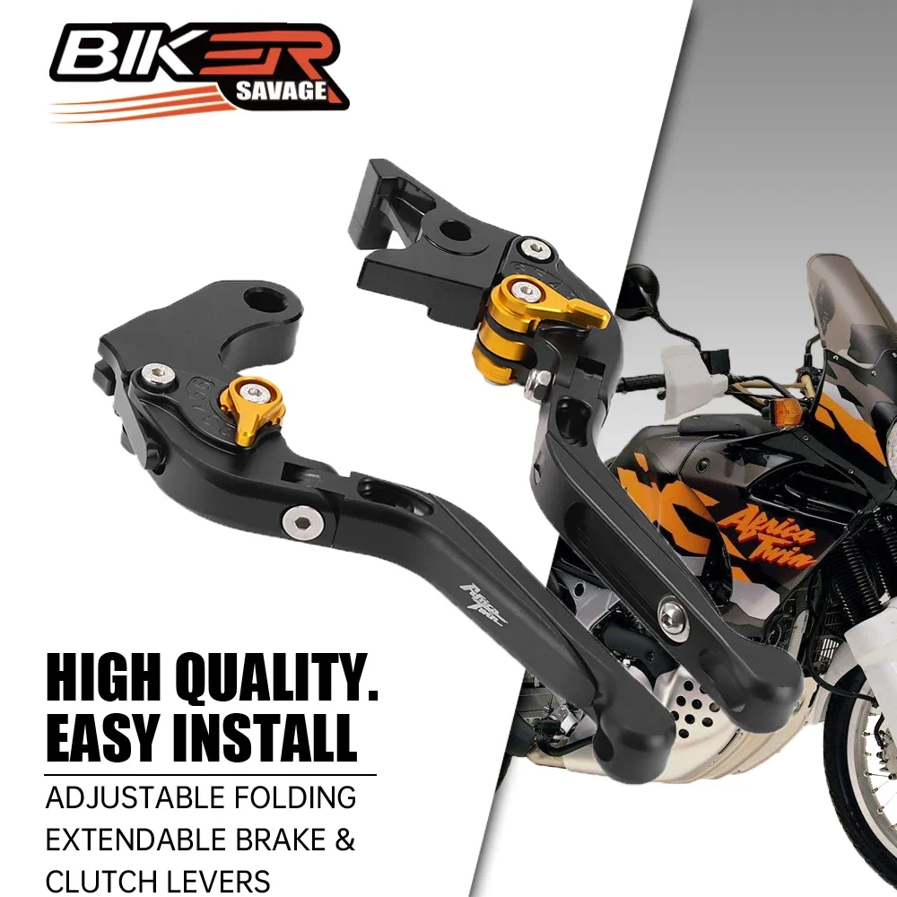 

For HONDA XRV750 Africa Twin XL1000V Varadero XL700V XL650V Transalp Brake Clutch Levers Adjustable Folding Extendable Grip