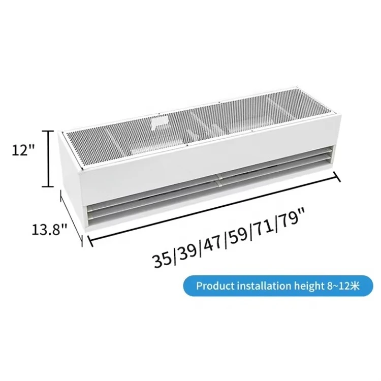 Plant Warehouse Strong Industry Centrifugal Air Curtain Factory 1200mm Copper Motor Manufacturing