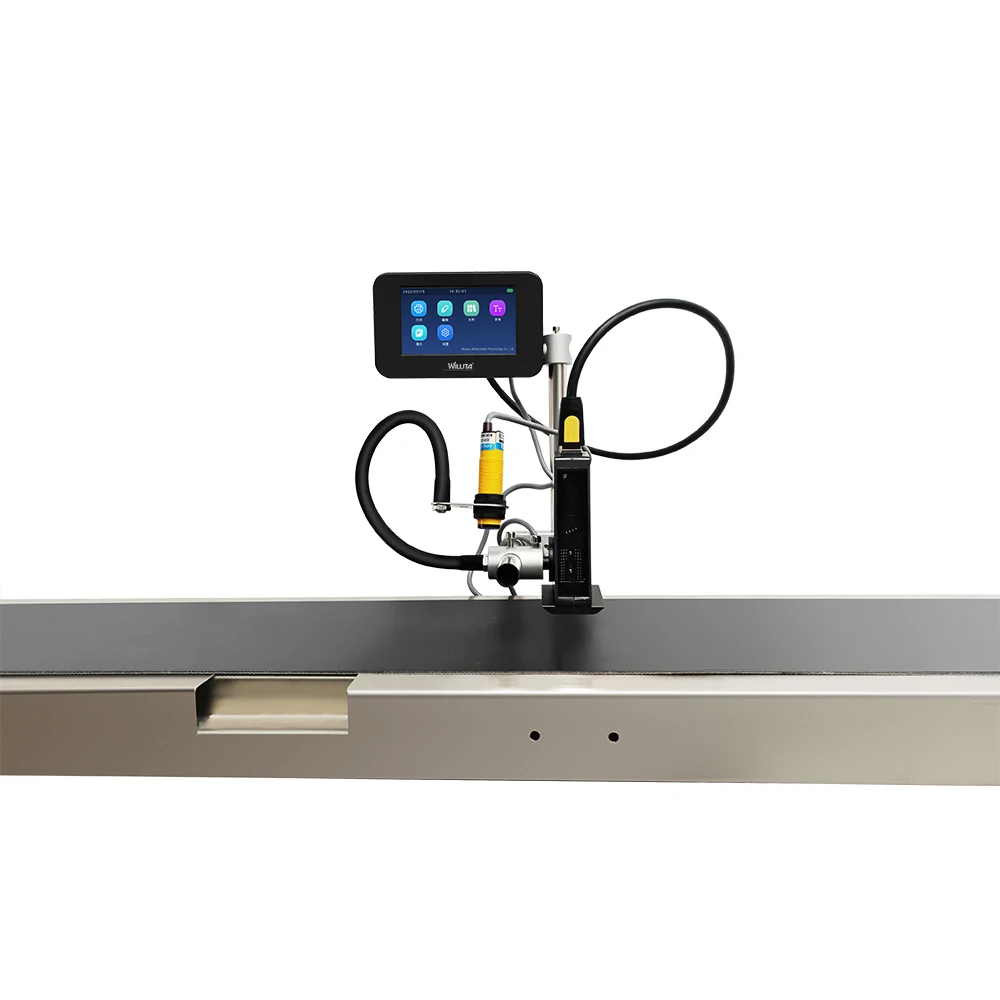 High Accuracy Automatic Inkjet Printer For Metal & Bags Coding Portable Multi-Voltage Expiry Date Printing Machine