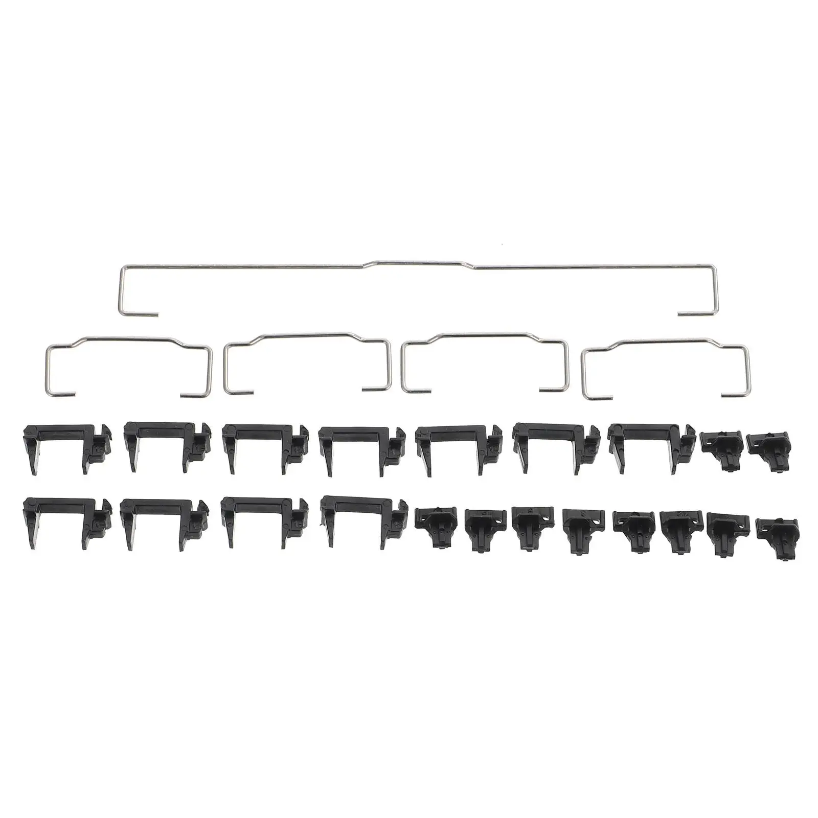 

Mechanical Keyboard Stabilizer Kit 1x6 25u 4x2u GH60 Compatible Stainless Steel Key Stabilizer Practical Long Use Keyboard DIY