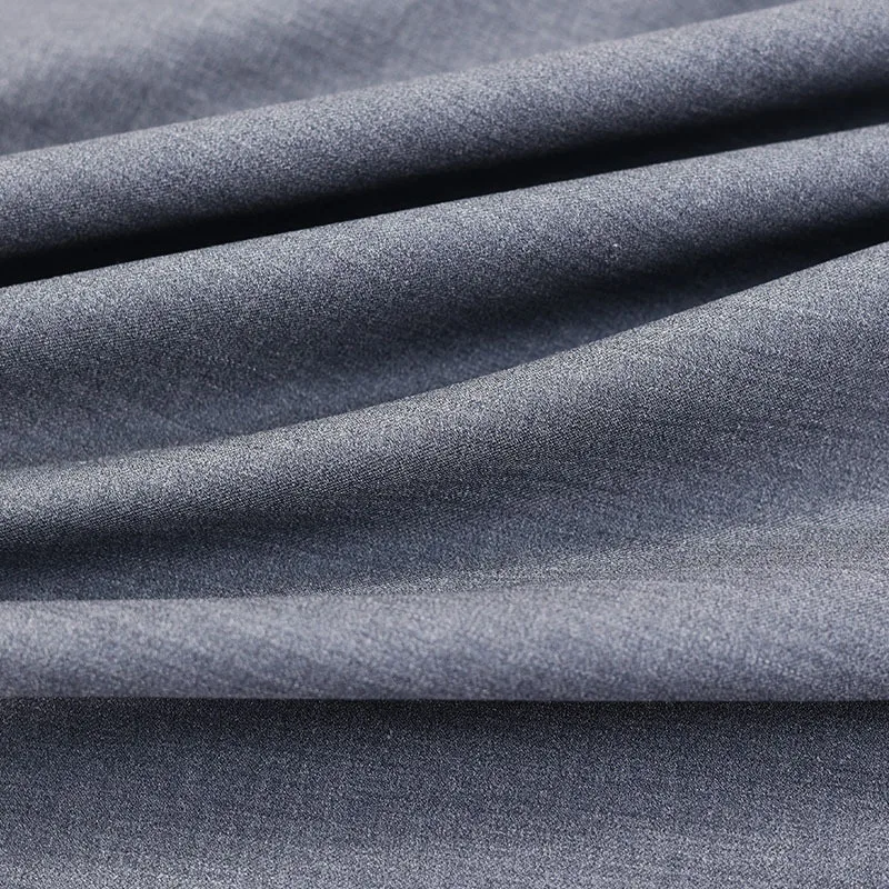 

New Bamboo Fiber Forged Back Wool Worsted Suit Fabric Autumn and Winter Stretch Pants Skirt Suit Fabric