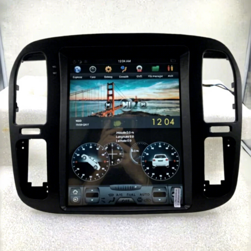 12.1 Inch Touch Screen Android GPS Navigator Car Video Player With Built-in GPS For Land Cruiser 100 1999-2002