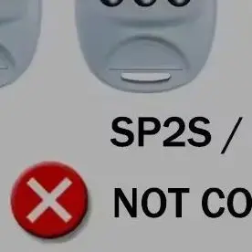 SPACE SP2 SP4 Pilot do bramy garażowej 433,92 MHz z kodem zmiennym Pilot do bramy garażowej z kodem zmiennym