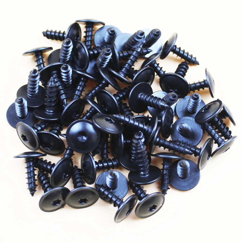 

50PCS/set Car ENGINE COVER UNDERTRAY SPLASHGUARD WHEEL ARCH TORX SCREW for VW Golf Passat AUDI 5x16mm