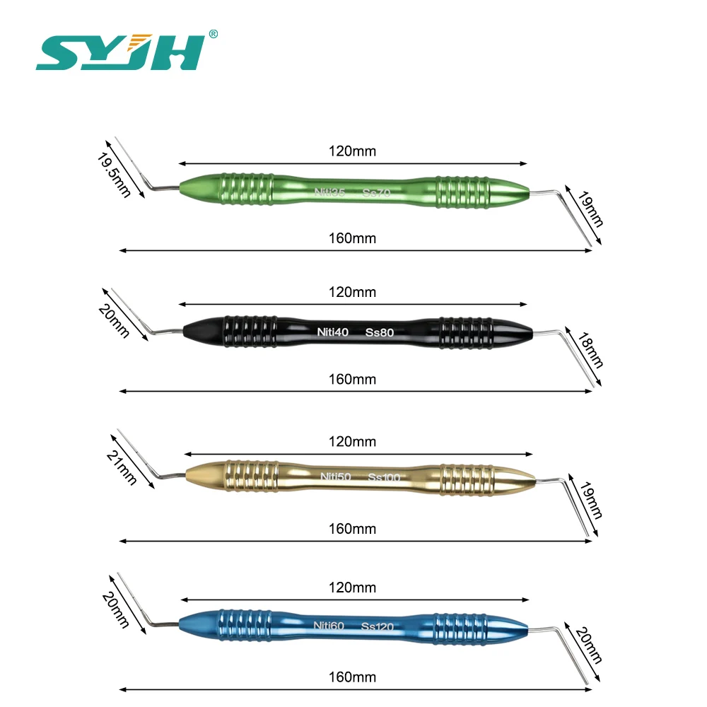 SYJH Dental Endodontic Hand Plugger Vertical Pressure Device Gutta Percha Filler For Root Canal Oral Fill Tools Fill Instrument