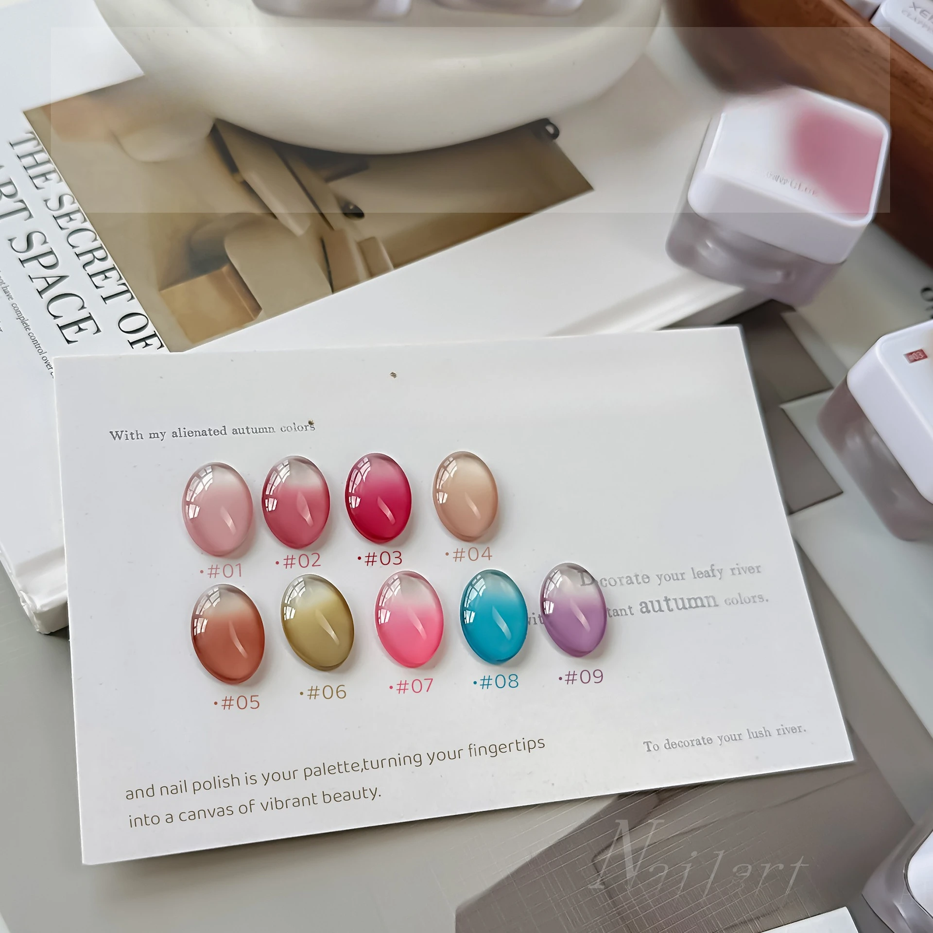 4IN1 Pat Ombre Gel Nail Polish Easy Gradient Painting Gel for DIY French Nail Manicure Solid UV Varnishes Paint Nail Art Gel