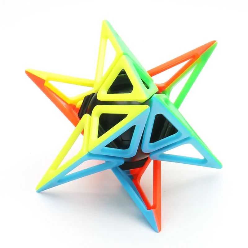 ليم مكعب الإطار Pyraminx جوفاء Tetrahedron الجليد Stickerless ملتوي لغز ماجيك الكبار المراهقين لعبة الذكاء دعابة الدماغ