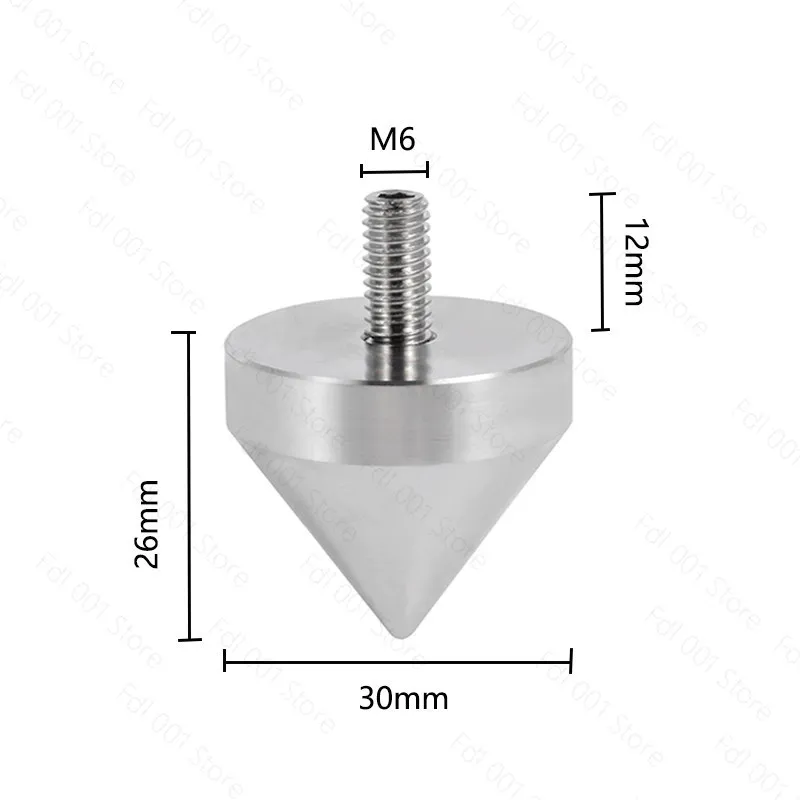 for Audio 316 Stainless Steel Speaker Amplifier Rack Stand Isolation Damping Feet Pad Nail Shock Spikes Cabinet Tripod