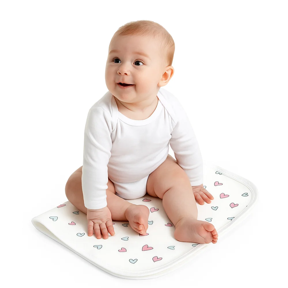 Soft Waterproof Diaper Changing Mat Washable Cute Cartoon Urine Mat Breathable Bed Protector Diaper