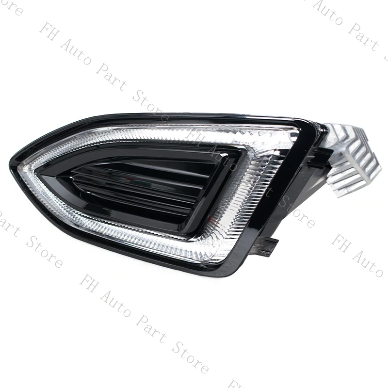 For Ford Edge 2015 2016 2017 2018 LED Front Bumper DRL Daytime Running Drive Light Fog Lamp Cover Frame Grille