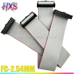 2.54mm pitch FC-6/8/10/14/16/20/24/40/50/64 PIN JTAG ISP DOWNLOAD CABLE Gray Flat Ribbon Data Cable FOR DC3 IDC BOX HEADER