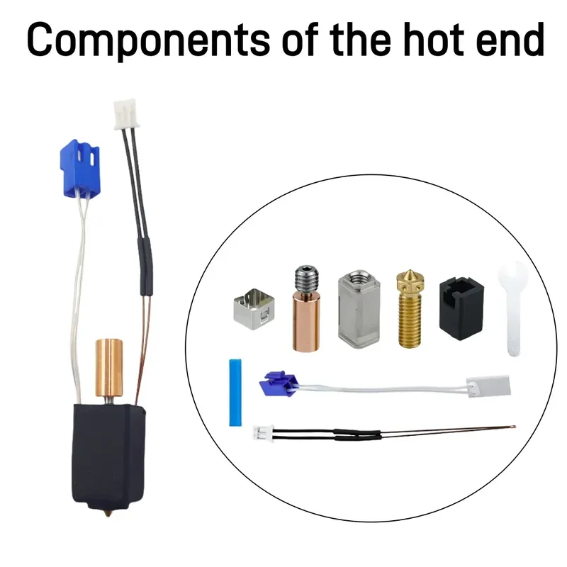 Ulepszony Hotend do drukarek 3D Artillery Sidewinder X1 X2 Genius i Pro, części zamienne, w pełni metalowa dysza, blok grzewczy, zestawy termistorów. — zdjęcie produktu 4