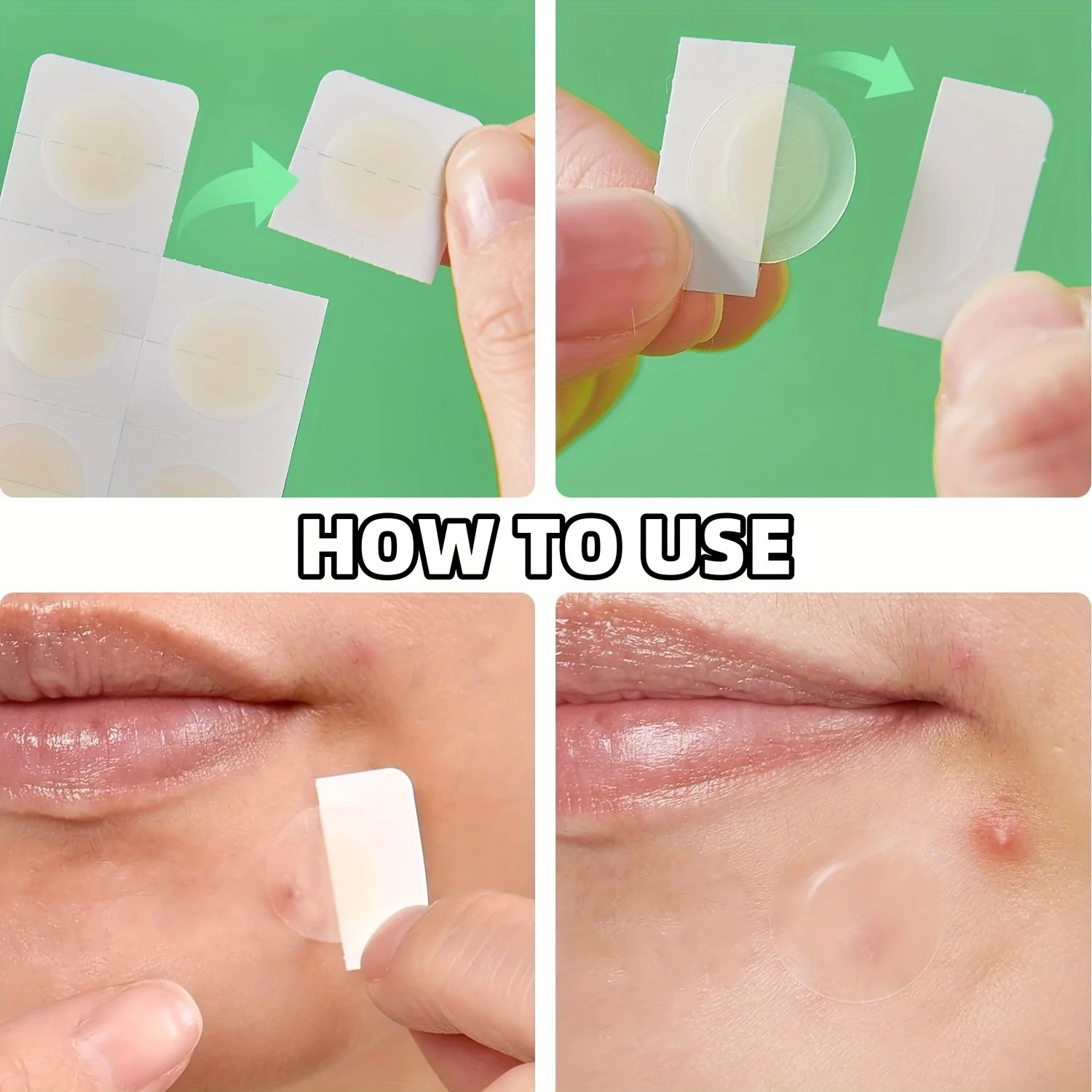 12/48 Tablets HITWORKER Hydrocolloid Acne Acne Patch Contains Tea Tree Oil and Hyaluronic Acid Invisible Acne Patch