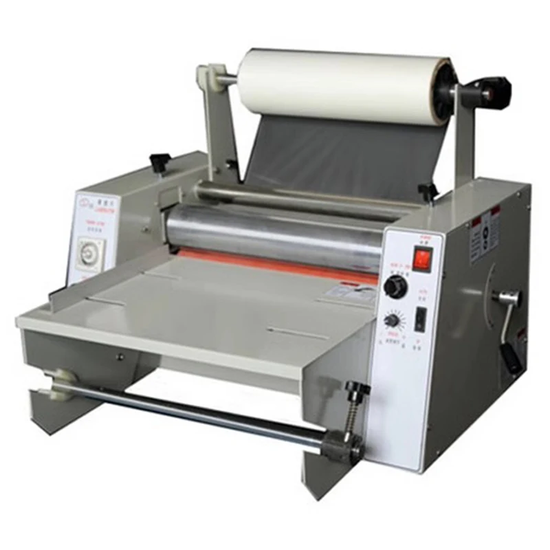 DC-380 Hot Roll Laminating Machine Office Home Photo Paper Laminator Lamination Heating Mode Photo Film Document Plasticizer