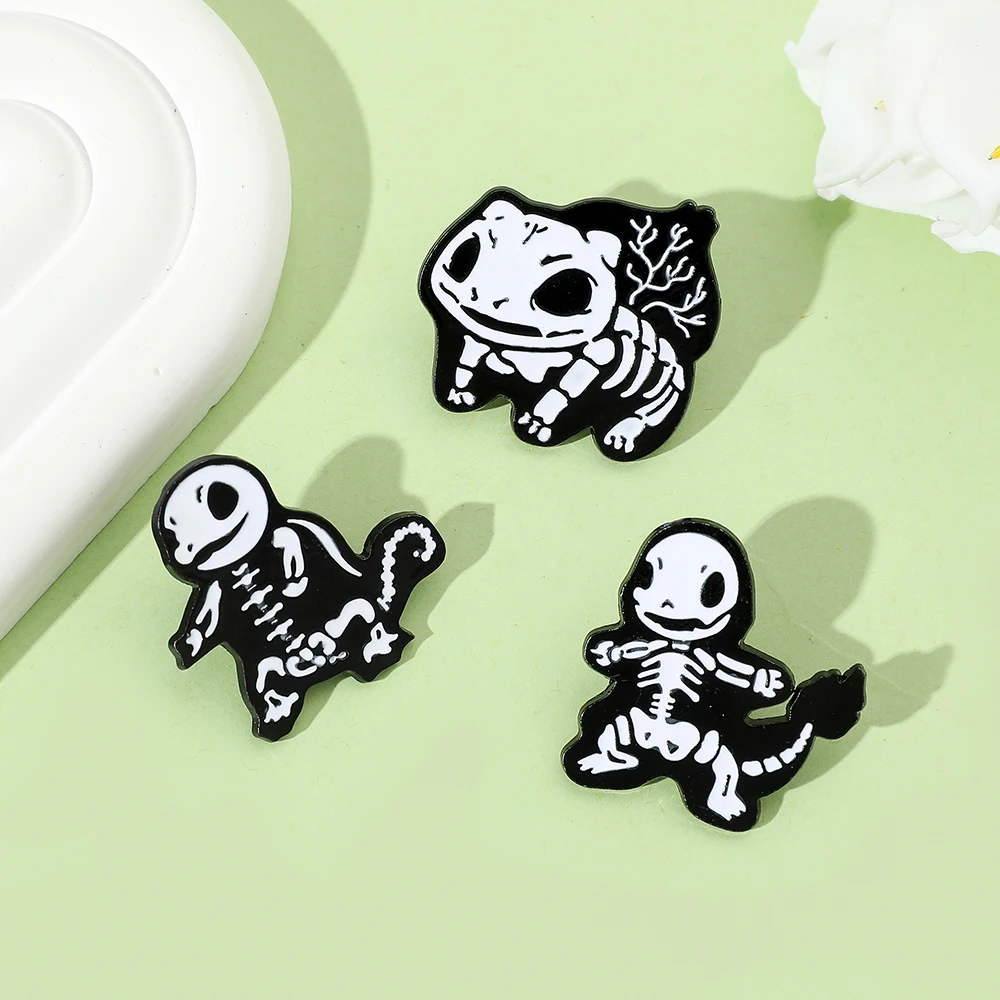 3 Pcs Creative Cartoon Halloween Brooch Set