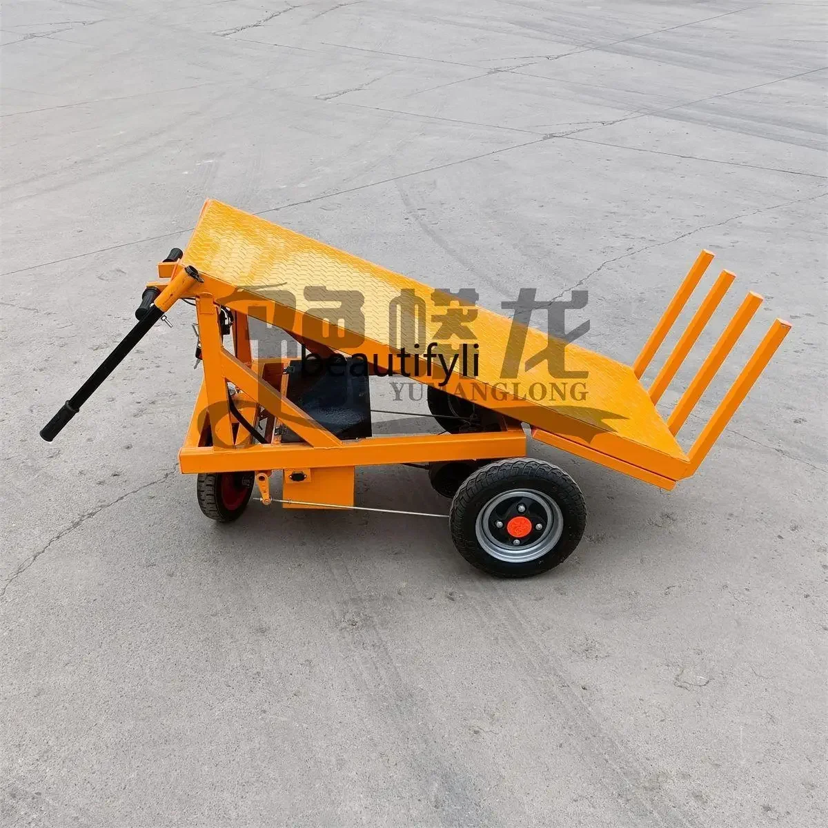 موقع NN Construction شاحنة كهربائية مسطحة من الطوب ثلاثي العجلات شاحنة دفع يدوية شاحنة من الطوب الكهربائي