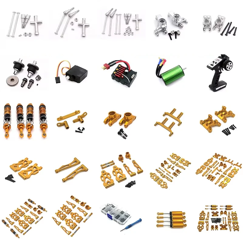 

SCY1:16 RC Automotive 16101PRO 16102PRO SG116MAX Upgraded Metal Suspension, Wheels, Bearings, Steering Rods, Aluminum Parts