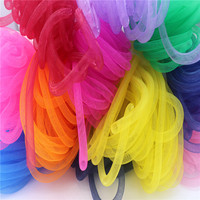 8mm Mesh Colorful Tube Tubular Horsehair Crinoline Tubes Crin DIY Necklace Choker Bracelet Hairpin Decoration Craft Supplies