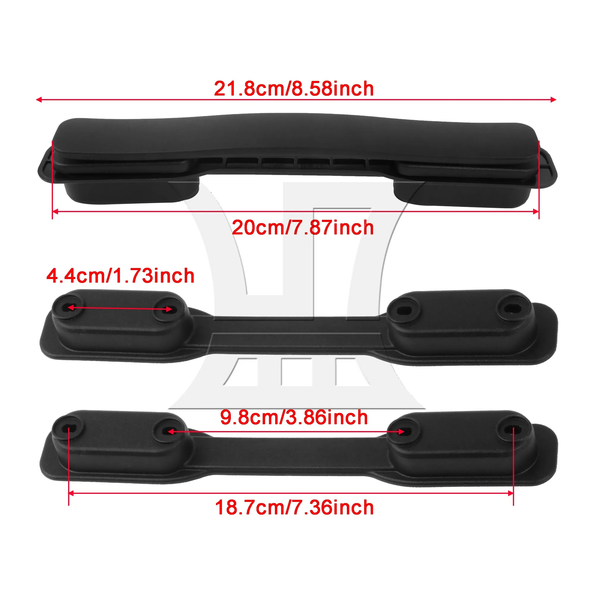 

2Pcs Suitcase Luggage Handle Holder Strap Grip Handle 8.58 Inch w/ Screw