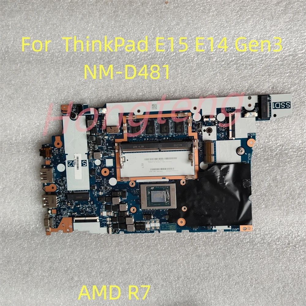 

Оригинальная материнская плата для ноутбука Lenovo ThinkPad E15 / E14 Gen 3, оригинальная материнская плата с центральным процессором, NM-D481 RAM 8G 100%, работает отлично