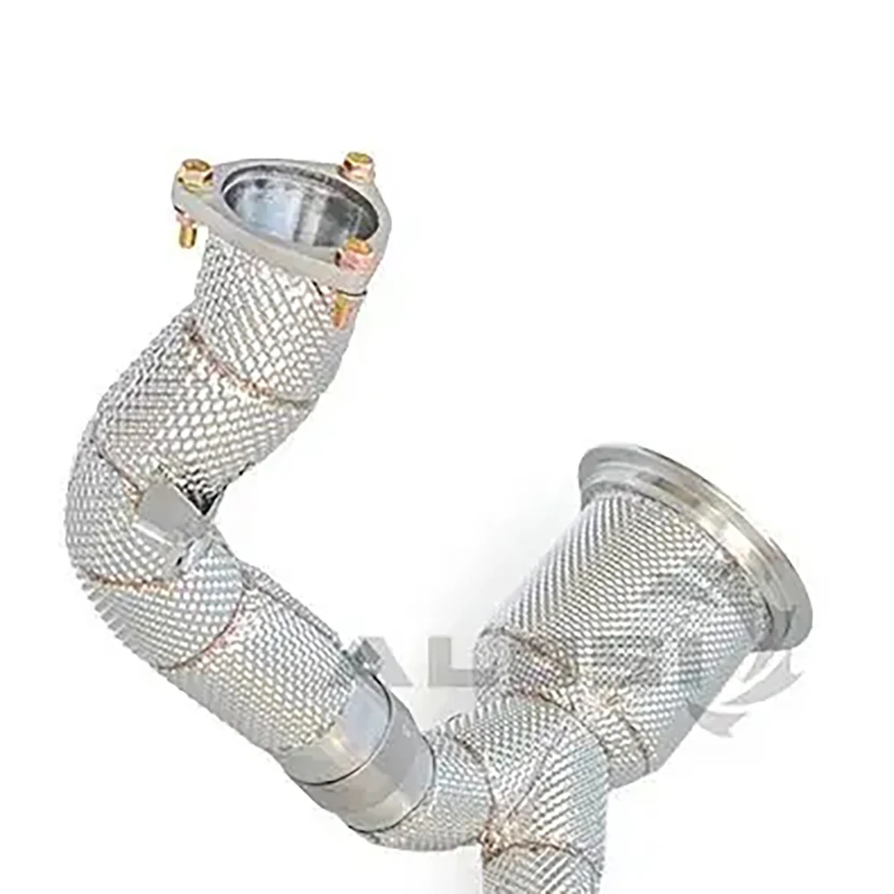 

ALOSI Exhaust downpipe for Audi A7 3.0T C8 2019-2024 with insulated straight through downpipe exhaust high-performance downpipe