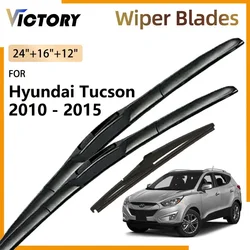 Front Rear Wiper Blades For Hyundai Tucson ix35 2010 - 2015 2014 2013 2012 2011 Accessories Windshield Windscreen Window Brushes