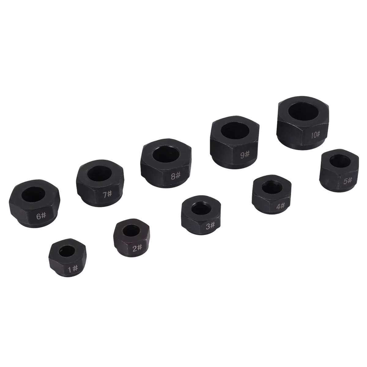 10Pcs Damaged Nut Bolt Remover Stud Extractor Set Metric Broken Bolt Removal Kit